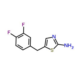 5-(3,4-Difluorobenzyl)-1,3-thiazol-2-amine Structure