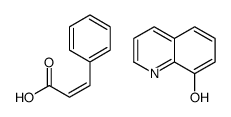 cinnamic acid, compound with quinolin-8-ol (1:1)结构式