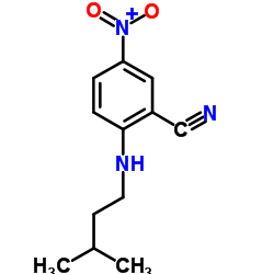 2-[(3-Methylbutyl)amino]-5-nitrobenzonitrile结构式