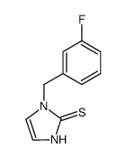 1-(3-Fluorobenzyl)-4-imidazoline-2-thione结构式