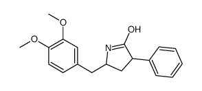 5-[(3,4-dimethoxyphenyl)methyl]-3-phenylpyrrolidin-2-one Structure