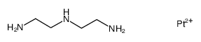 Pt(diethylenetriamine)(2+)结构式