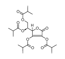 2,3,5,6-O-tetraisobutyl-L-ascorbic acid Structure