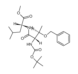 Boc-L-Thr(Bzl)-D-Leu-OMe结构式