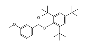 2,4,6-tri-tert-butylphenyl 3-methoxybenzoate Structure