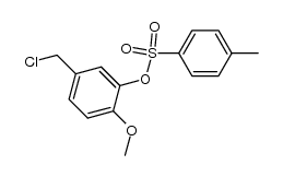 5-chloromethyl-2-methoxyphenyl 4-methylbenzenesulfonate结构式