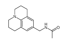 N-(2,3,6,7-tetrahydro-1H,5H-pyrido[3,2,1-ij]quinolin-9-ylmethyl)-acetamide结构式