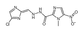 N'-[(E)-(4-chloroimidazol-2-ylidene)methyl]-1-methyl-5-nitroimidazole-2-carbohydrazide结构式