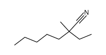 2-ethyl-2-methyl-heptanenitrile结构式