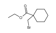 1-bromomethyl-cyclohexanecarboxylic acid ethyl ester结构式