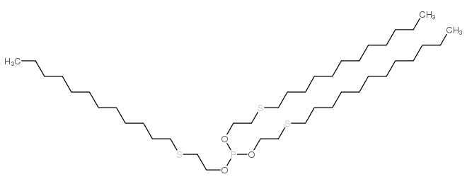 tris[2-(dodecylthio)ethyl] phosphite结构式