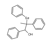 1,2-diphenyl-2-methylseleno-propane-1-ol结构式