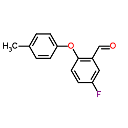 5-fluoro-2-(4-methylphenoxy)benzaldehyde结构式