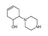 3-Cyclohexen-1-ol,6-(1-piperazinyl)-(9CI) structure