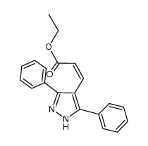 (Z)-β-(3,5-diphenylpyrazol-4-yl)acrylate Structure