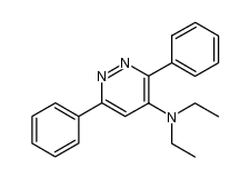 N,N-diethyl-3,6-diphenylpyridazin-4-amine structure