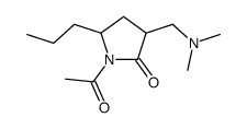 1-acetyl-3-[(dimethylamino)methyl]-5-propylpyrrolidin-2-one Structure