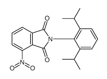 2-[2,6-di(propan-2-yl)phenyl]-4-nitroisoindole-1,3-dione结构式