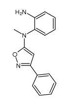 phenyl-3 N-methyl N-(amino-2 phenyl)amino-5 isoxazole结构式