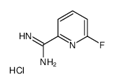 6-fluoropyridine-2-carboximidamide,hydrochloride Structure