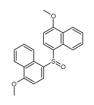 bis(4-methoxy-1-naphthyl) sulphoxide结构式