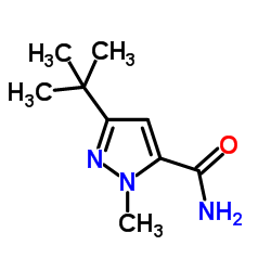 3-tert-butyl-1-Methyl-1H-pyrazole-5-carboxamide Structure