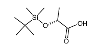 (R)-2-((tert-butyldimethylsilyl)oxy)propanoic acid Structure