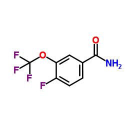 4-Fluoro-3-(trifluoromethoxy)benzamide Structure