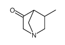 1-Azabicyclo[2.2.1]heptan-3-one,5-methyl-(9CI)结构式