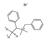 benzyldimethyl-1-phenylethylammonium-2,2,2-d3 bromide结构式