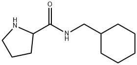 N-(cyclohexylmethyl)pyrrolidine-2-carboxamide结构式