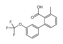 2-methyl-6-[3-(trifluoromethoxy)phenyl]benzoic acid Structure