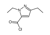 1H-Pyrazole-5-carbonyl chloride, 1,3-diethyl- (9CI) picture