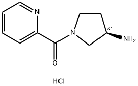 (R)-(3-Aminopyrrolidin-1-yl)(pyridin-2-yl)methanone dihydrochloride Structure