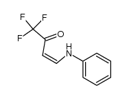 3-OXO-1-(PHENYLAMINO)-4,4,4-TRIFLUOROBUT-1-ENE结构式