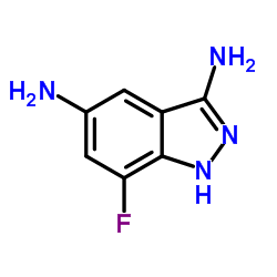 7-Fluoro-1H-indazole-3,5-diamine Structure