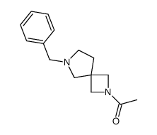 1-[6-(苯基甲基)-2,6-二氮杂螺[3.4]-2-辛基]-乙酮结构式