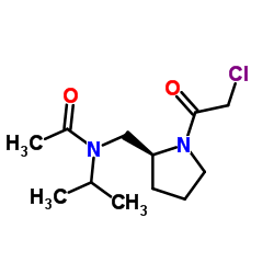 N-{[(2S)-1-(Chloroacetyl)-2-pyrrolidinyl]methyl}-N-isopropylacetamide Structure