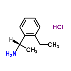 (1S)-1-(2-Ethylphenyl)ethanamine hydrochloride (1:1)结构式