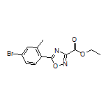 Ethyl 5-(4-Bromo-2-methylphenyl)-1,2,4-oxadiazole-3-carboxylate Structure