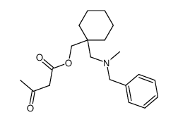 acetoacetic acid [1-(N-benzyl-N-methylaminomethyl)cyclohexyl) methyl ester结构式