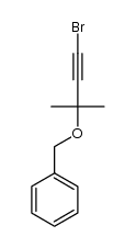 (((4-bromo-2-methylbut-3-yn-2-yl)oxy)methyl)benzene结构式