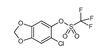 6-chlorobenzo[d][1,3]dioxol-5-yl trifluoromethanesulfonate Structure