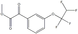 Oxo-[3-(1,1,2,2-tetrafluoro-ethoxy)-phenyl]-acetic acid methyl ester Structure
