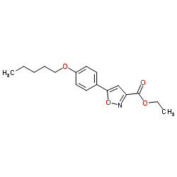 Ethyl 5-[4-(pentyloxy)phenyl]-1,2-oxazole-3-carboxylate Structure