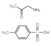 1-aminopropan-2-one; 4-methylbenzenesulfonic acid结构式