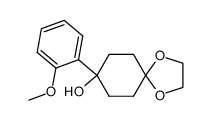 8-(2-methoxyphenyl)-1,4-dioxa-spiro[4.5]decan-8-ol结构式