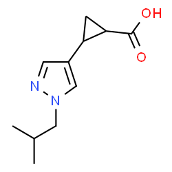 2-[1-(2-methylpropyl)-1H-pyrazol-4-yl]cyclopropane-1-carboxylic acid图片