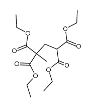 diethyl 2-methyl-2,4-dicarbethoxyglutarate结构式