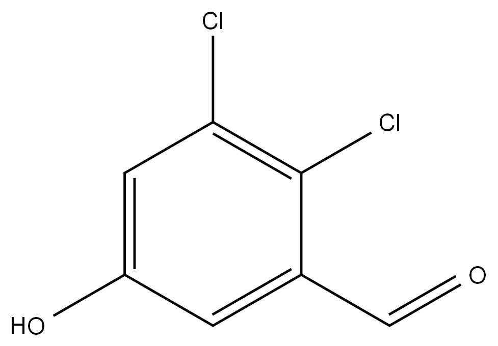 2,3-Dichloro-5-hydroxybenzaldehyde Structure